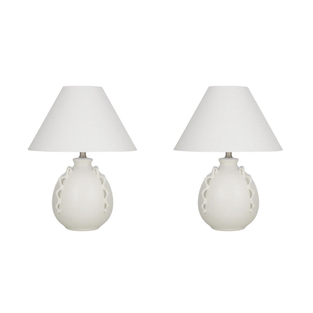 Black and online white lamp set