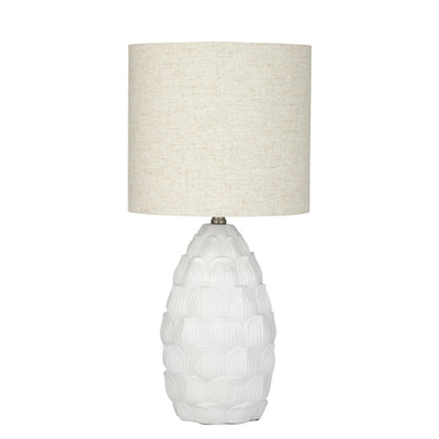 Rankin Ceramic Lamp White/Natural