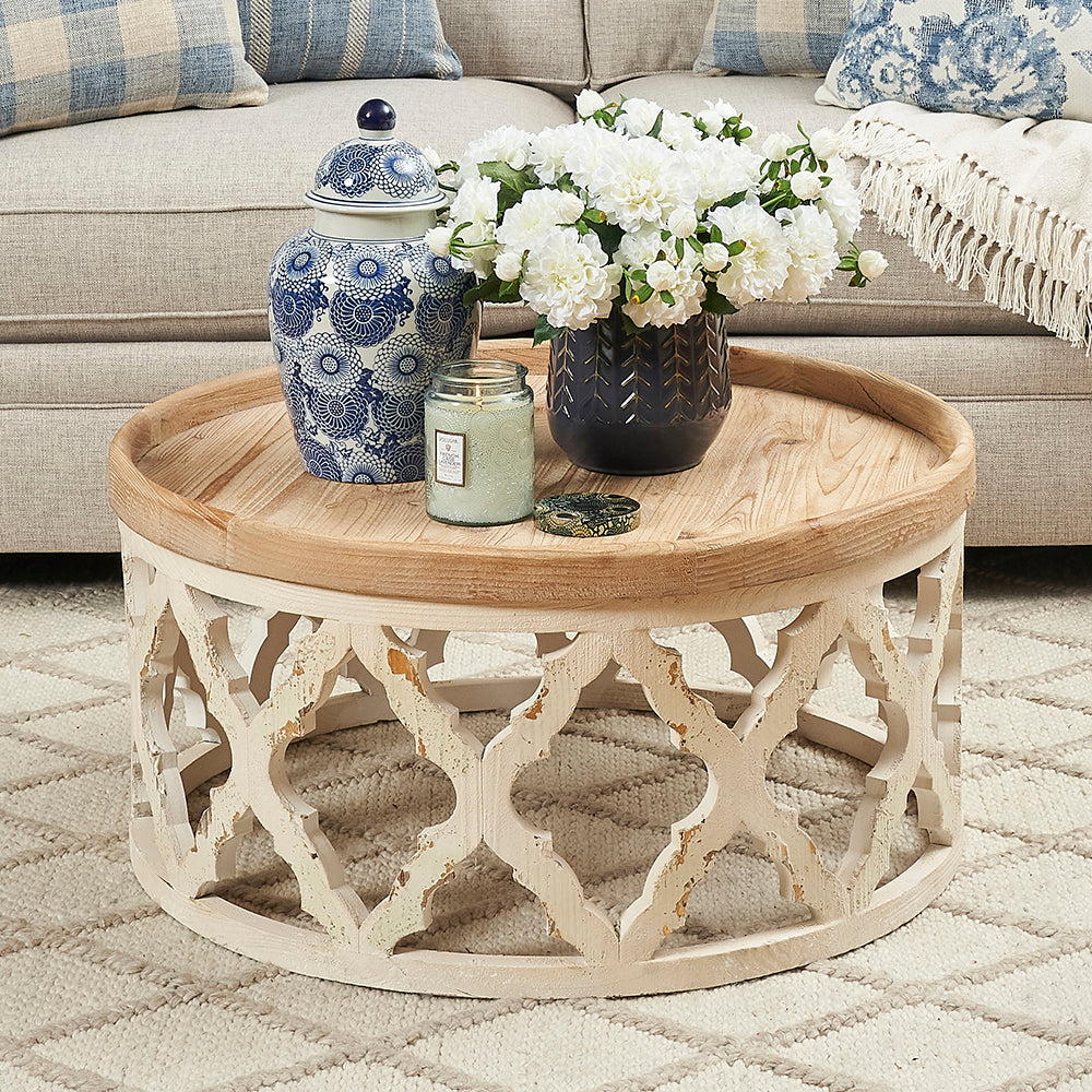 Hamptons coffee clearance table round